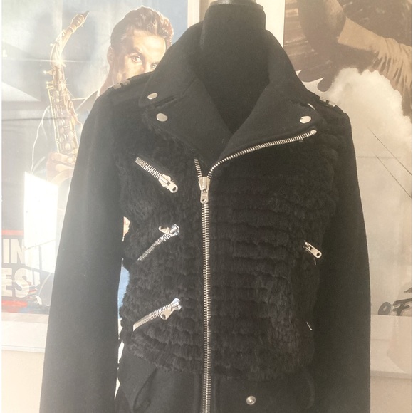 The KOOPLES “Perfecto Drape” Moto Jacket - New with Tags - Picture 1 of 8